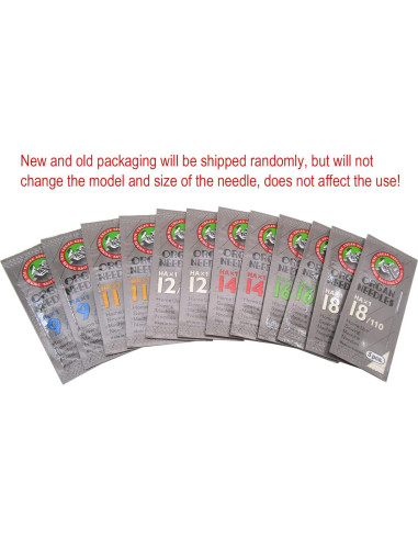 Agujas de Coser Organ HAX1 CKPSMS 60PCS Compatibles Singer