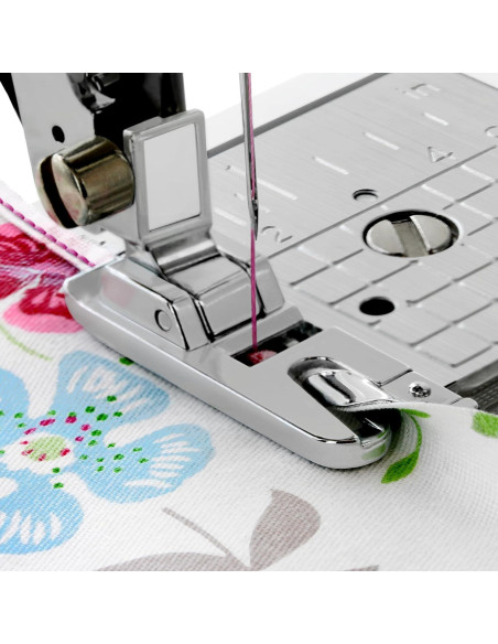 Pie de máquina de coser Distinctive dobladillo enrollado estrecho