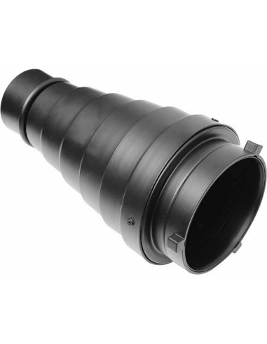 Snoot Conical Metal Fotoconic con Rejilla y 5 Filtros de Color