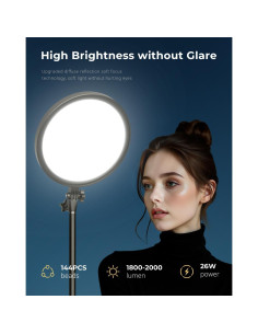 Luz de Anillo Aureday 30 cm con Soporte Telescópico 200 cm 2