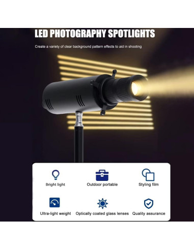 Proyector GOBO Profesional BAFONGCINE 20W Colorido Snoot