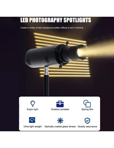 Proyector GOBO Profesional BAFONGCINE 20W Colorido Snoot