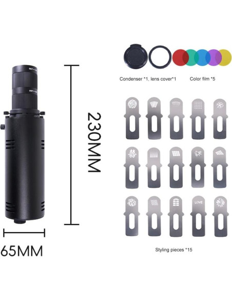 Proyector GOBO Profesional BAFONGCINE 20W Colorido Snoot