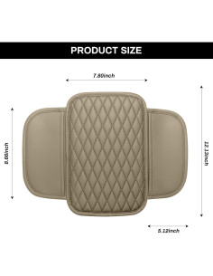 Cubierta de Consola Central Ouzorp Beige con Almacenamiento 2