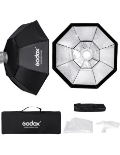Softbox Octagonal Godox 95cm con Rejilla y Montura Bowens 2