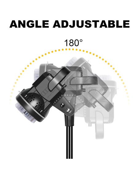 Foco LED de Video GVM 80W CRI97+ Temperatura 5600K