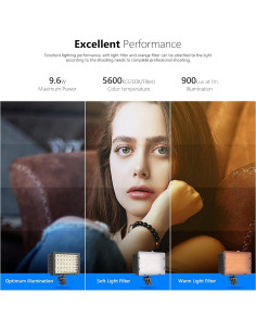 Luz de Video LED Neewer CN-160 Dimmable 660 lm 5600K 2