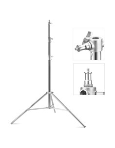 Soporte de Luz de Acero Inoxidable Lapgood 2.8m Trípode Pesado