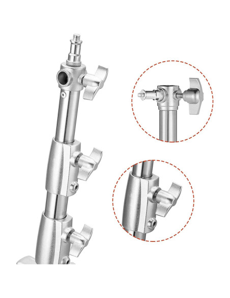 Soporte de Luz de Acero Inoxidable Lapgood 2.8m Trípode Pesado