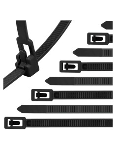 Bridas Reutilizables 6" yoyoellafa 100pcs Alta Resistencia 22.68kg