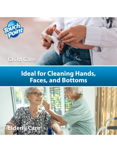 Toallitas Desechables Touch Point 1800 Unidades Aloe Vera