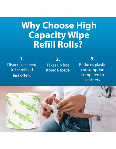 Toallitas Desechables Touch Point 1800 Unidades Aloe Vera