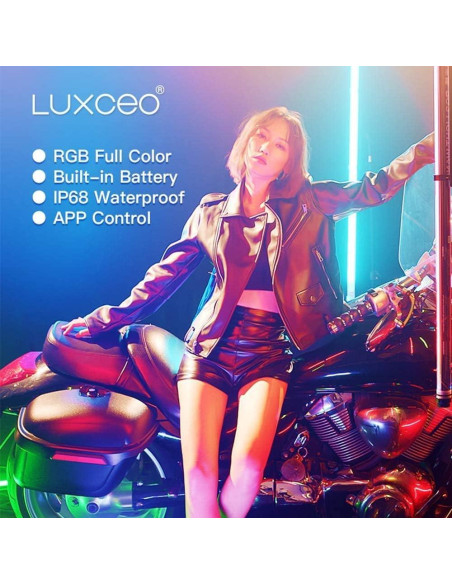 Luz de Fotografía LED RGB P120 Uyled 1350 Lúmenes 360