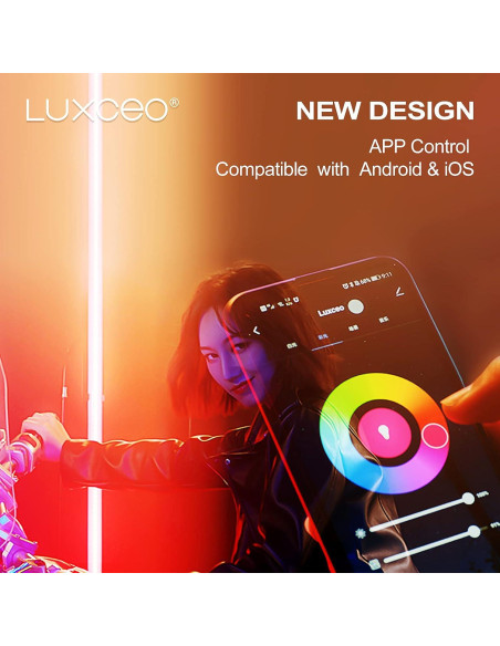 Luz de Fotografía LED RGB P120 Uyled 1350 Lúmenes 360