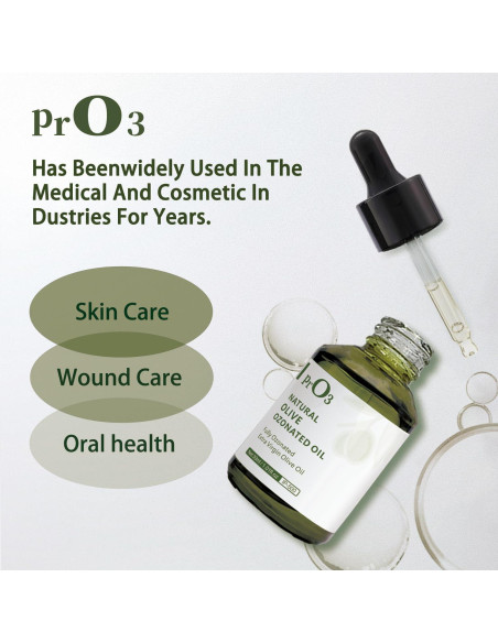 Aceite de Oliva Ozonizado PrO3 - 29.57 ml - Orgánico Natural