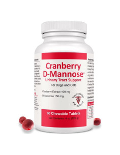 Suplemento D-Mannosa Arándano 60 Tabletas Mascotas Salud Urinaria