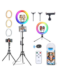 Anillo de Luz LED 33 cm Vlogging Vlogging RGB 50 Modos