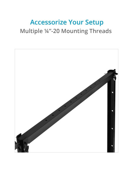 Plataforma Aérea PROAIM 88.9x22.9x20.3cm para Cámara y Luz