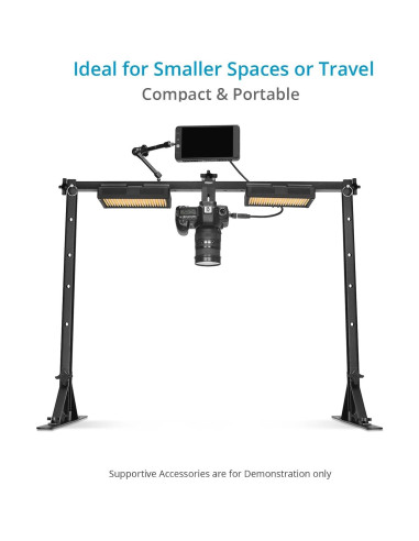 Plataforma Aérea PROAIM 88.9x22.9x20.3cm para Cámara y Luz