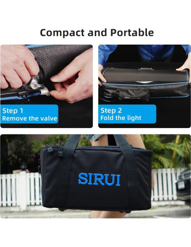 Luz de Video LED SIRUI A100B Bi-Color 100W Softbox 2800-8500K