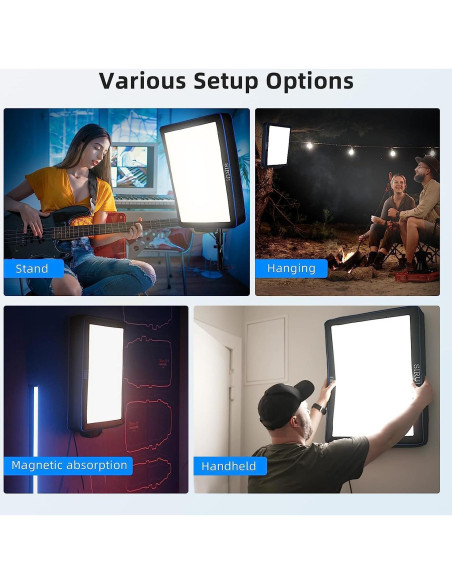 Luz de Video LED SIRUI A100B Bi-Color 100W Softbox 2800-8500K Luz de Video LED SIRUI A100B Bi-Color 100W Softbox 2800-8500K