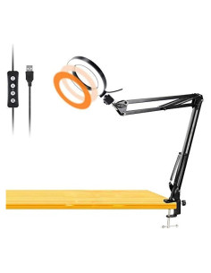 Luz de Anillo LED USB 8" Acetaken con Brazo Giratorio