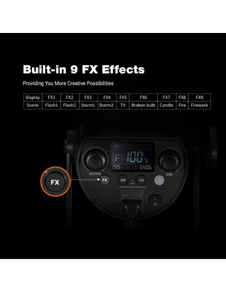 Luz de Video LED Bi-Color Godox SL150BII 150W 2800-6500K Luz de Video LED Bi-Color Godox SL150BII 150W 2800-6500K