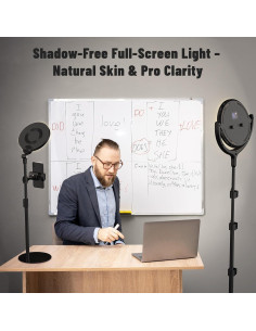 Anillo de Luz LUXSURE para Videoconferencias 2700-6500K 2