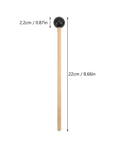 Tambor de Lengua de Silicona Restokki 24.3 cm con Mallets 2