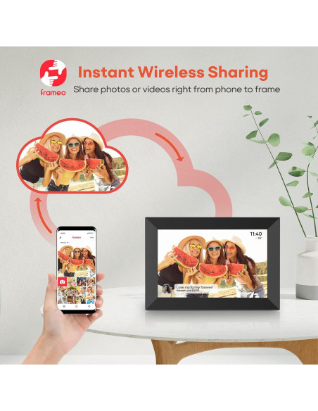 Paquete de 2 Marcos Digitales Frameo 10.1" y 15.6" WiFi