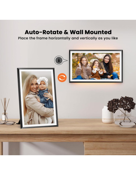 Paquete de 2 Marcos Digitales Frameo 10.1" y 15.6" WiFi