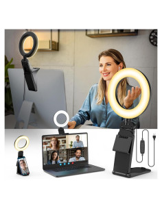 Anillo de Luz Evershop 12.7 cm LED Portátil para Videoconferencias