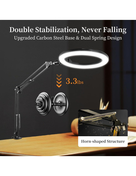 Anillo de Luz LED Regulable 10" con Soporte para Teléfono