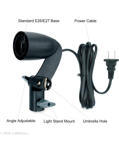 Soporte de Luz de Estudio LINCO Mini Cirrus E26/E27 - 2 Pcs 2