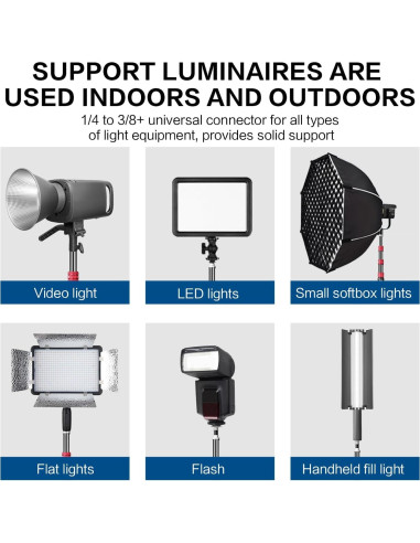 Trípode de Luz Ajustable Aluminio 222 cm con Bolsa - MT-02S