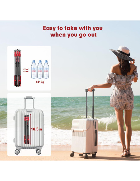 Trípode de Luz Ajustable Aluminio 222 cm con Bolsa - MT-02S