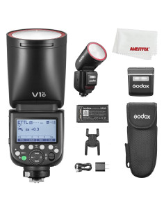 Flash Godox V1Pro C para Canon TTL 76Ws Batería Li-Ion