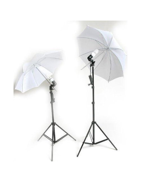 Kit de Iluminación ePhoto 69K103GBW con Soporte y Muselinas 6x9m