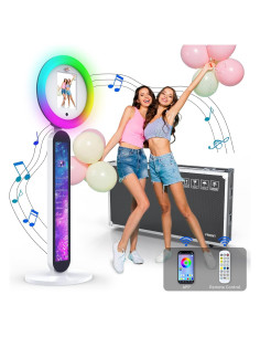 Cabina de Fotos Portátil iHorse A1 con Luz RGB y Logo Personalizado