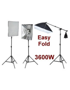 Kit de Iluminación de Video Ardinbir 3600W 5500K con Softbox
