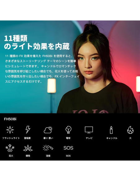 Panel de Luz Flexible LED Bi-Color Godox FH50 37x36 cm Panel de Luz Flexible LED Bi-Color Godox FH50 37x36 cm