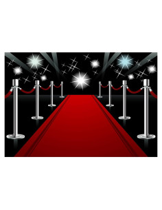 Fondo de Fotografía Alfombra Roja 2.13x1.52m dnldliq Decoración