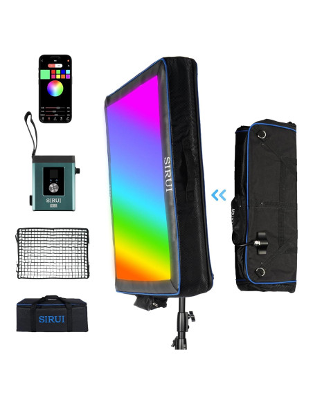Luz de Video LED RGB SIRUI A200R 200W Control APP 2000K-10000K Luz de Video LED RGB SIRUI A200R 200W Control APP 2000K-10000K