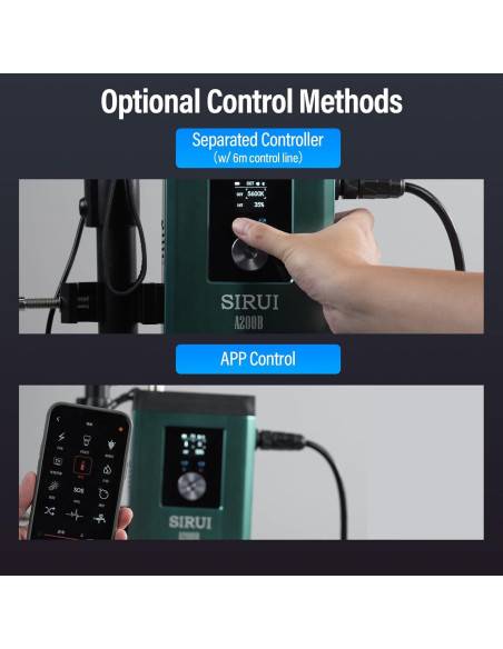 Luz de Video LED RGB SIRUI A200R 200W Control APP 2000K-10000K Luz de Video LED RGB SIRUI A200R 200W Control APP 2000K-10000K