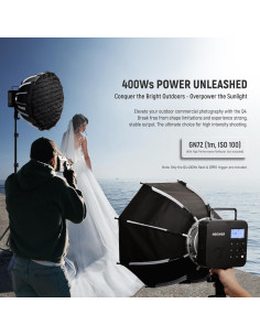 Flash de Estudio NEEWER Q4 400Ws TTL 2.4G para Sony 2