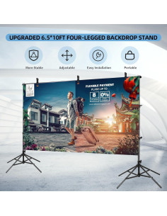 Soporte de fondo ajustable ZBWW 2x3m para fotografía y eventos 2