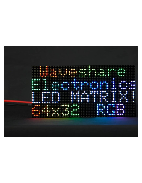 Panel LED RGB 64x32 Waveshare 2048 LEDs Brillo Ajustable