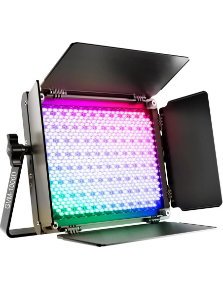 Luz de Video LED RGB GVM 800D con Control APP 40W