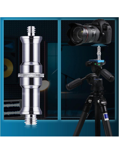 8 Adaptadores de Tornillo Macho 1/4 a 3/8 Zhengmy Aluminio