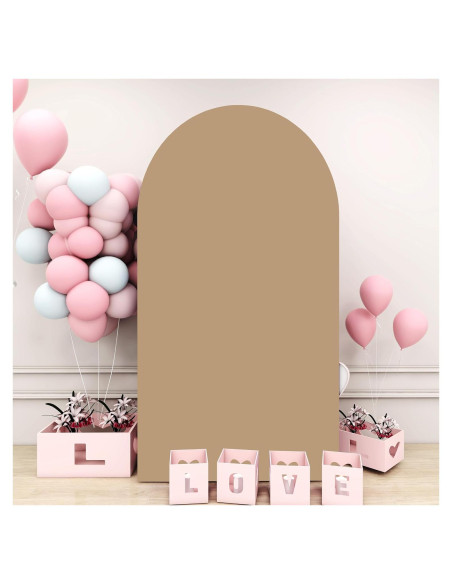 Cubierta de Arco de Boda Khaki 4x7.2m Doble Cara Spandex